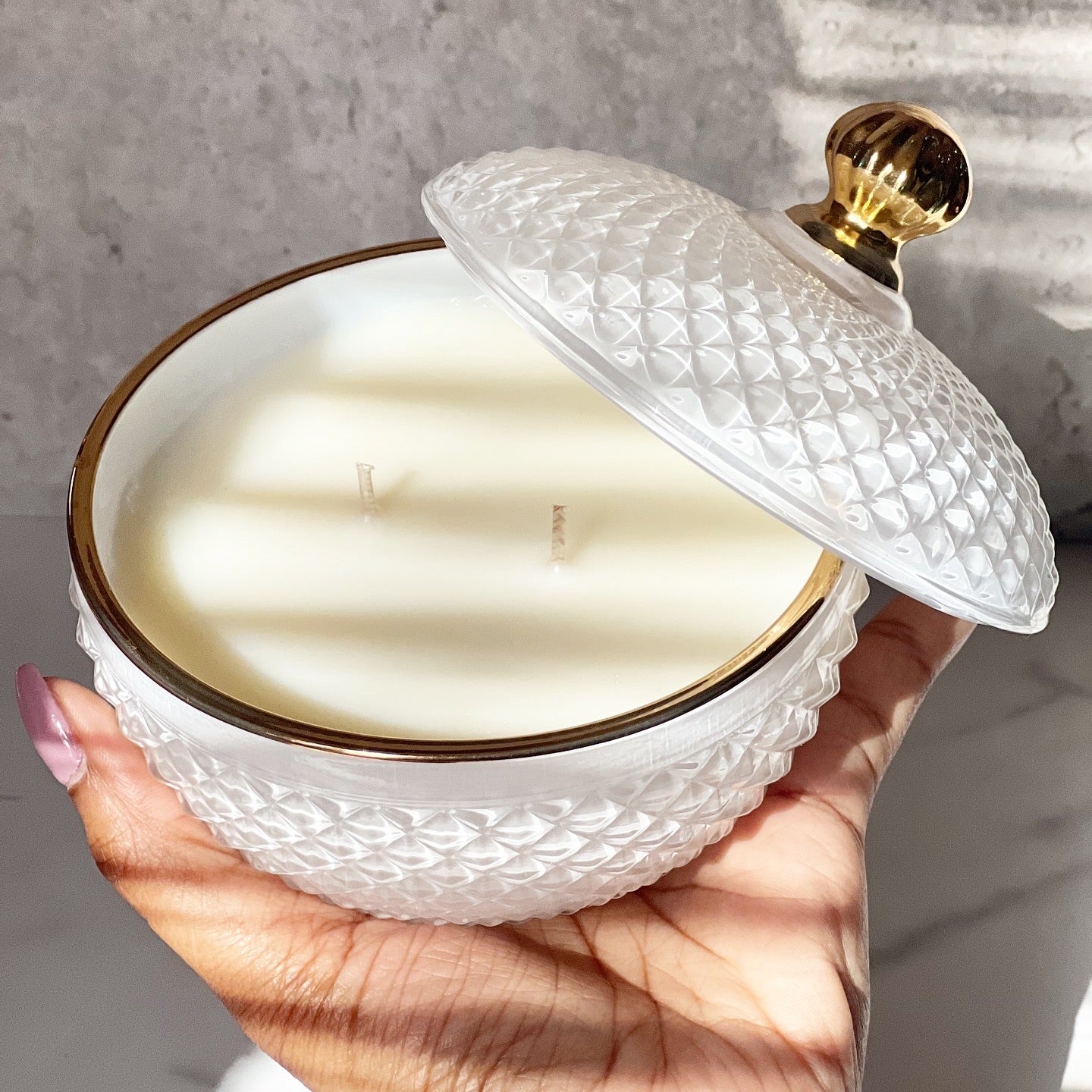 Vintage Glass Candle Collection