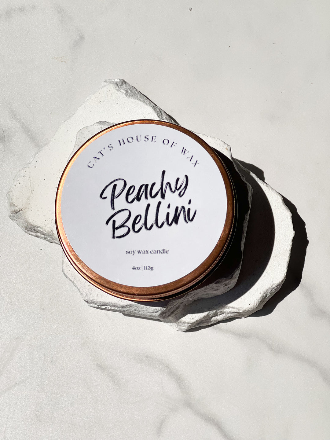 Peachy Bellini Travel Candle