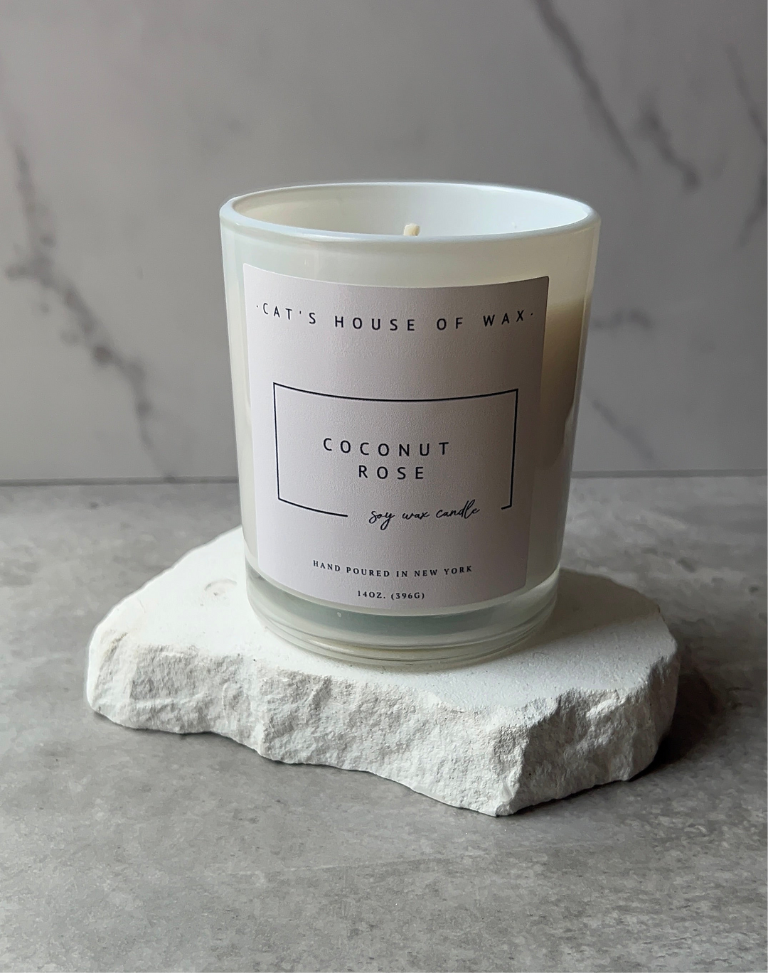 Coconut + Rose Soy Wax Candle
