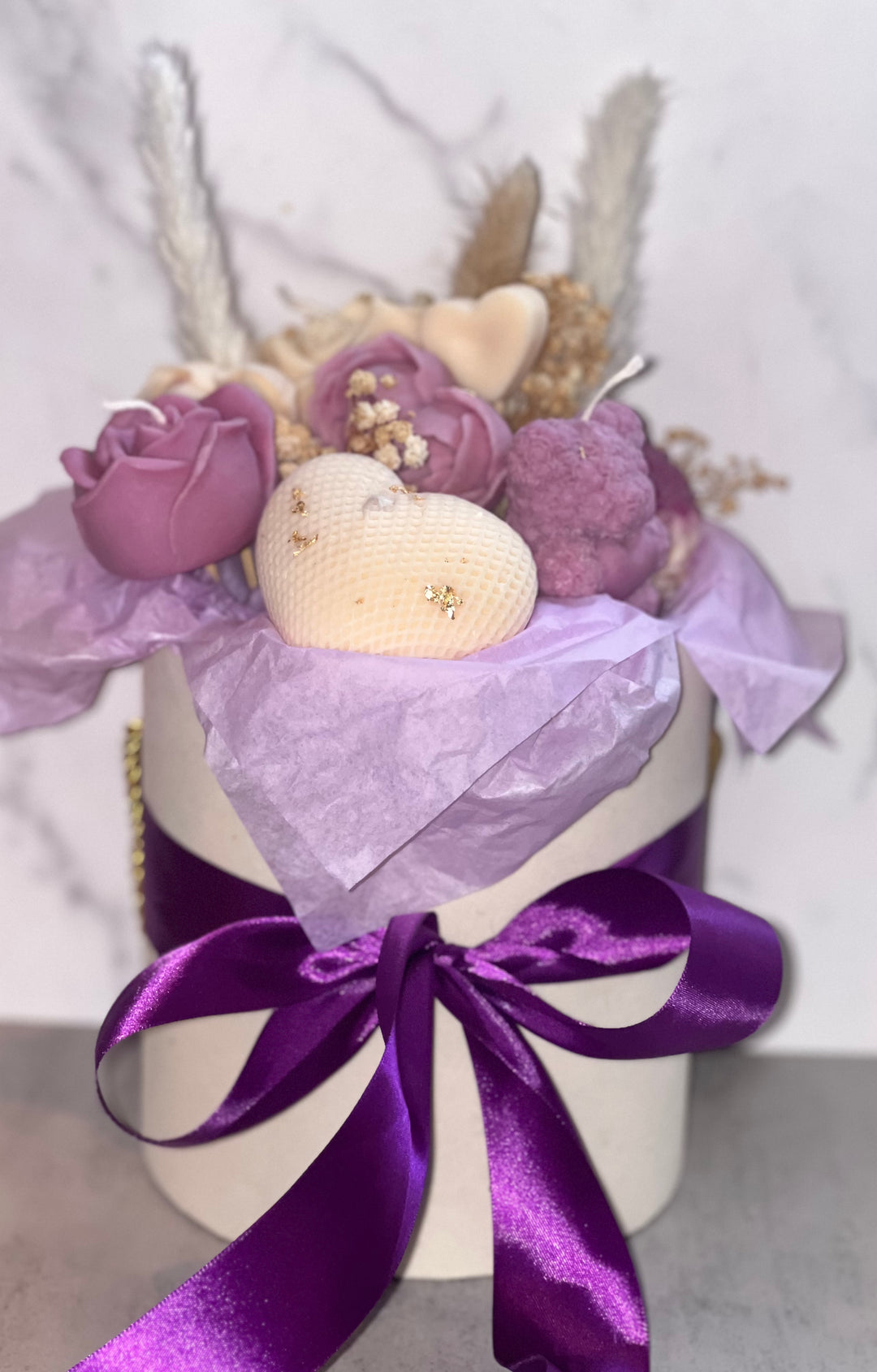 Purple Harmony Candle Bouquet (Large)