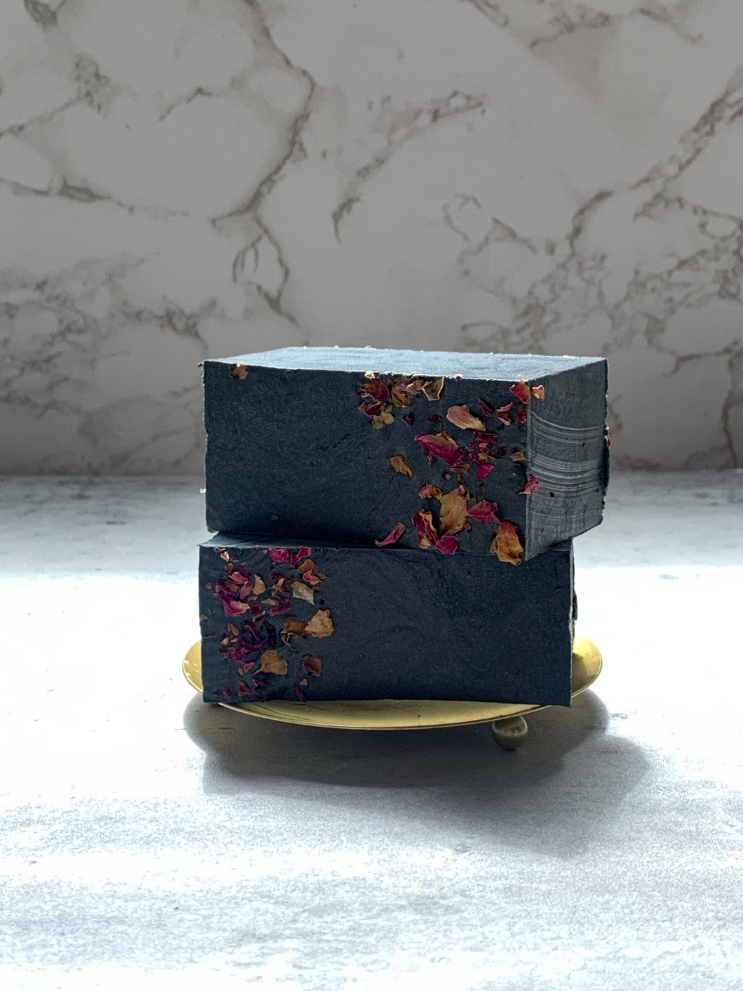 Black Rose + Labdanum + Charcoal Soap