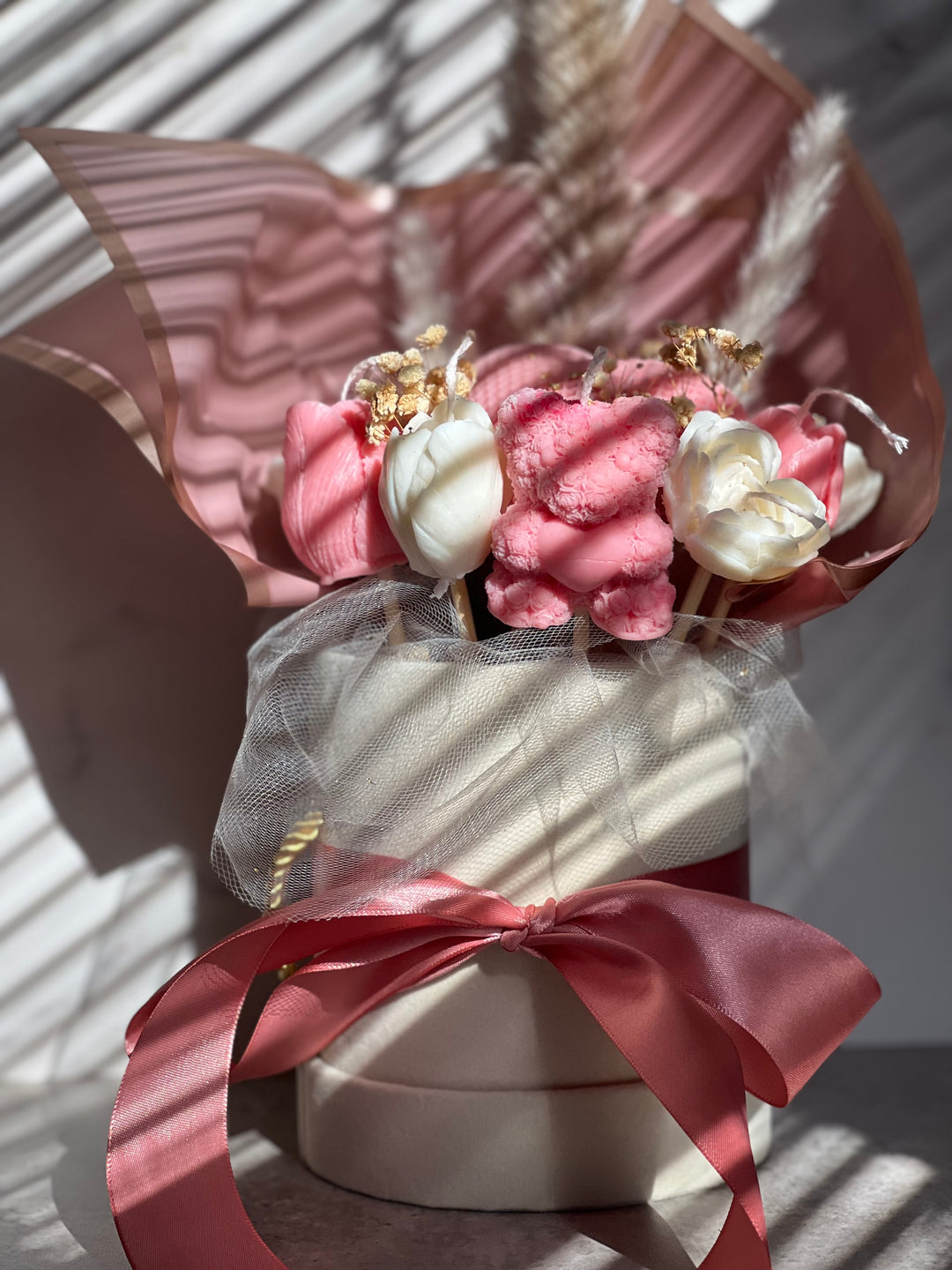 Blush Pink Candle Bouquet (Small)