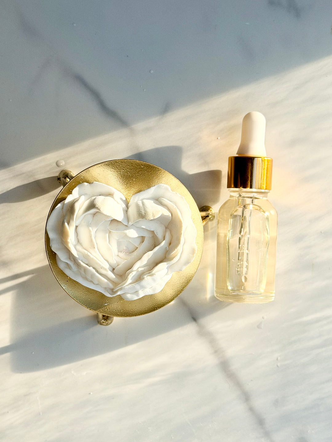Rose Heart Aroma Stone Set