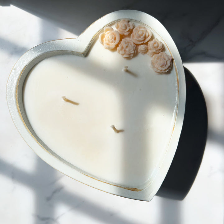 Heart Dough Bowl Candle